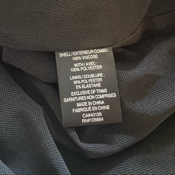 L.A.M.B. Mini Dress Halter Sheer Black 8 - Picture 8 of 11